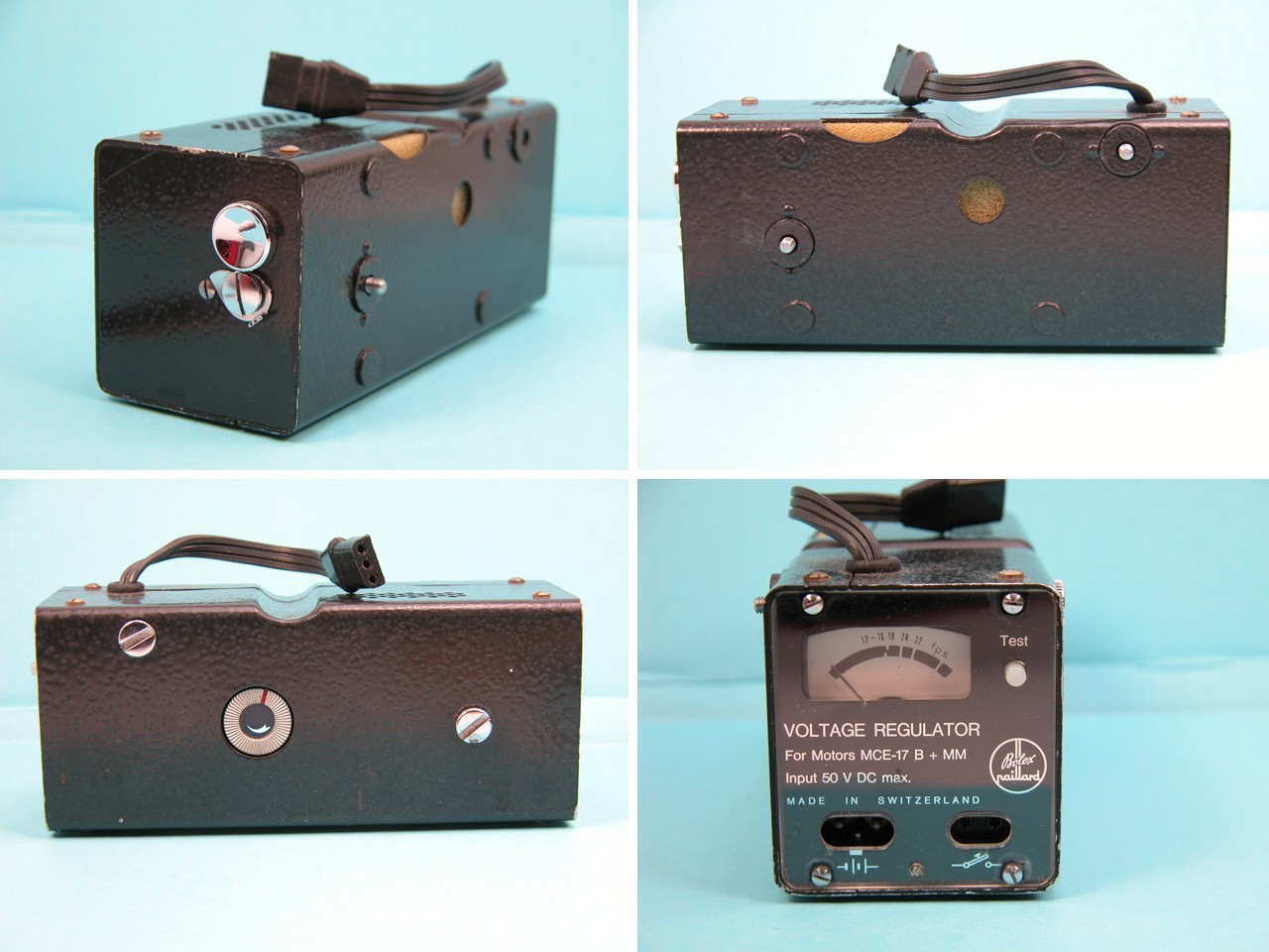 Working BOLEX VOLTAGE REGULATOR for MC-17 B Motor Bolex 16mm Movie Camera