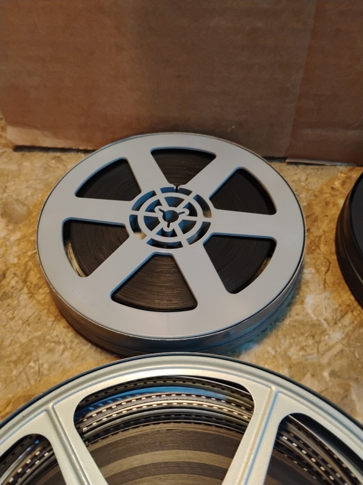Lot Of 5 Vintage Reel film Canister and Film