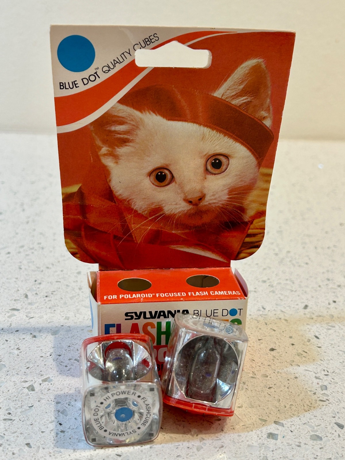 Vintage SYLVANIA Blue Dot Flashcubes Hi-Power – 2 Cubes / 8 Flashes In Package