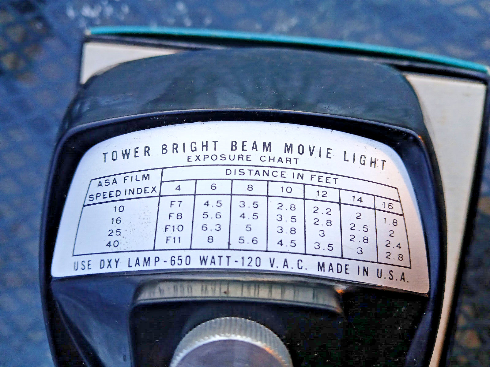 Vintage Sears Bright Beam Movie Light 650 Watt Tilt Head 8840 Works