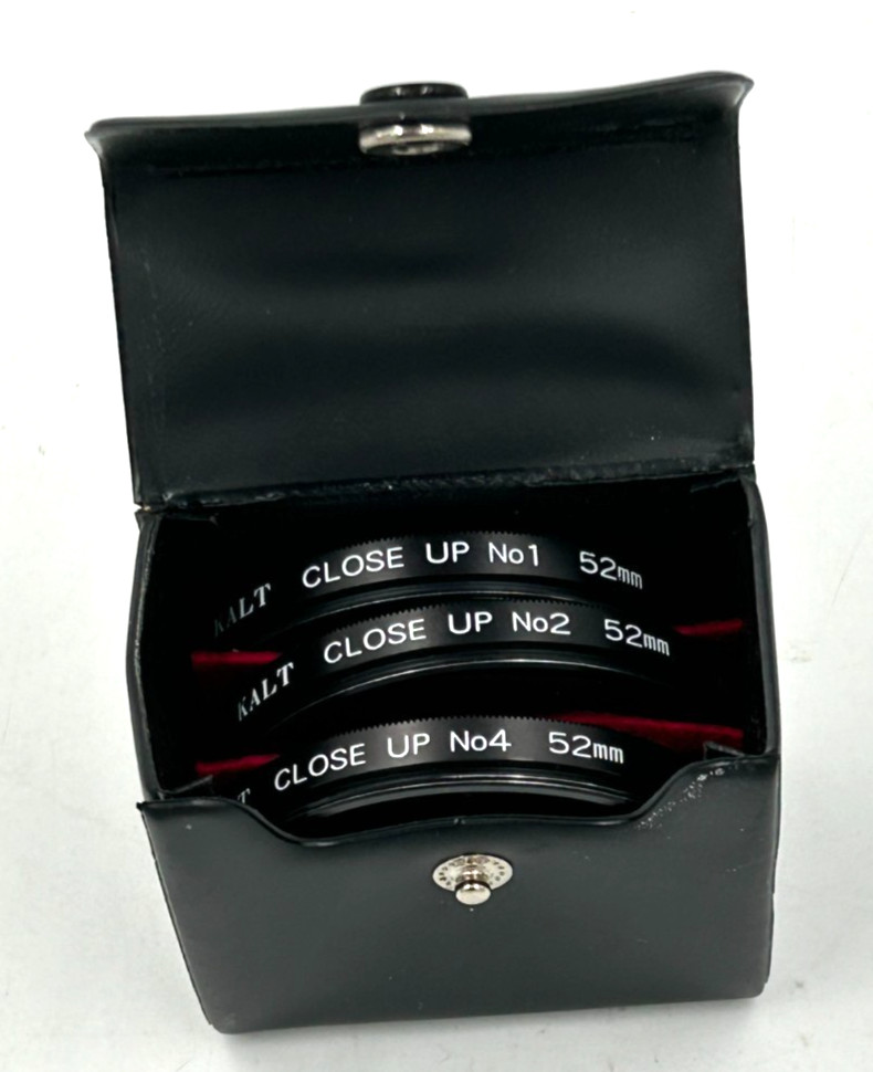 KALT CLOSE UP No. 1, 2, 4 Set of Three (3) 52mm Lens Japan glass with Case
