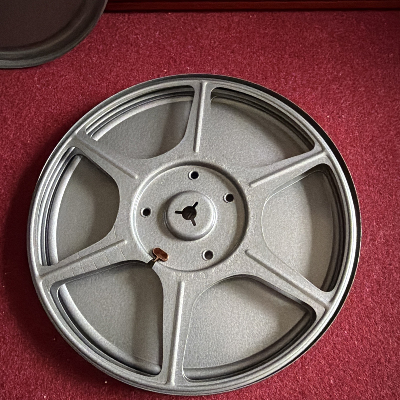 8mm 400ft (7in) Metal Film Reel and Canister Can by Compco Corp Stienberg Baum