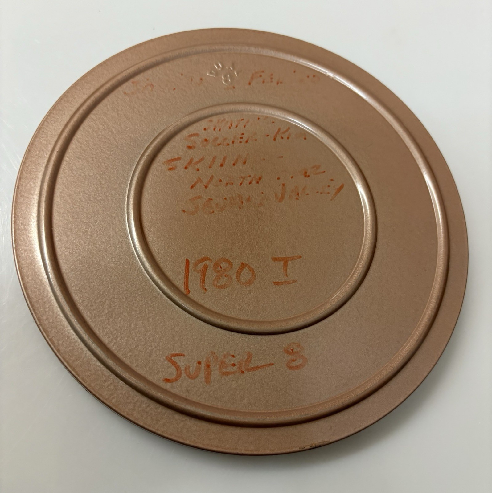 Vintage Super 8 8mm Empty Motion Picture Film Canister 7″