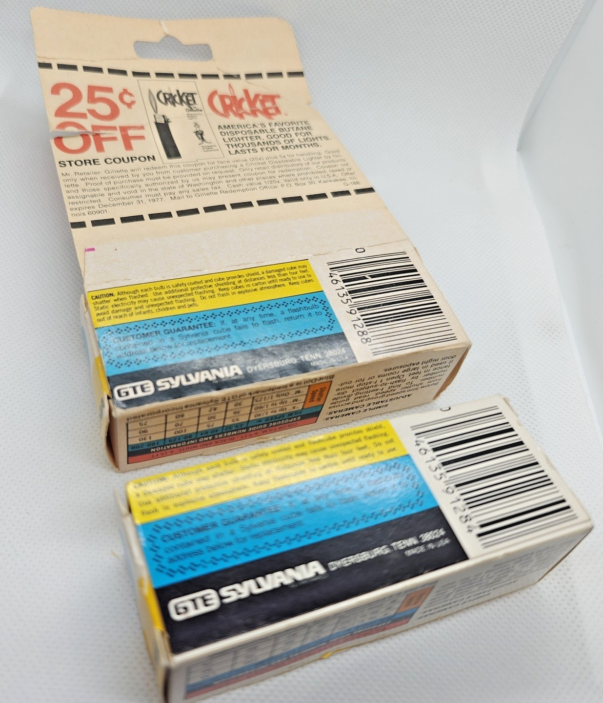 Sylvania GTE Blue Dot Flash Cubes Unused Vintage for Cameras nos
