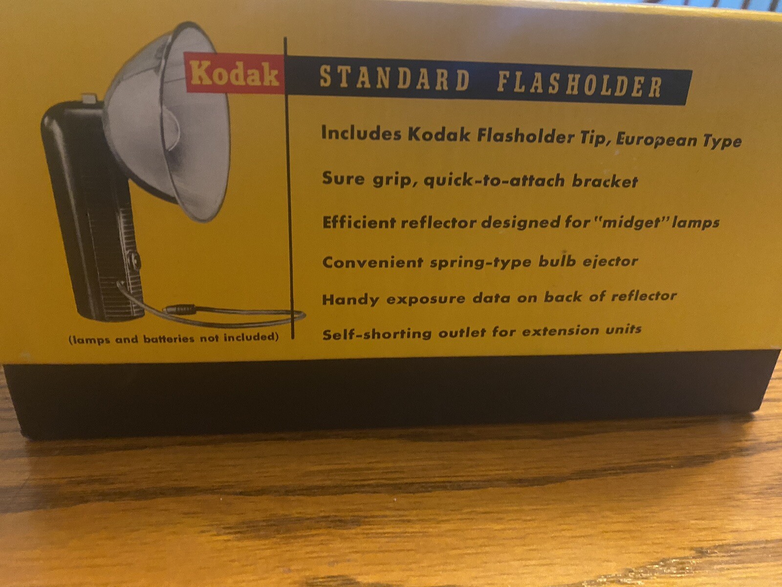 VINTAGE Kodak Standard Flasholder With Original Box – No. 721 Brown