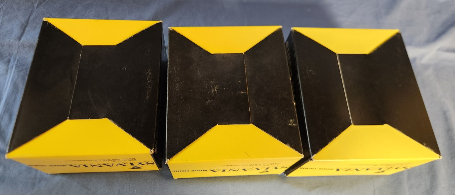 Vtg. Lot of 3 -2 pk Sylvania Lights 300 Watts R-30 Type BEP Movie/Photography