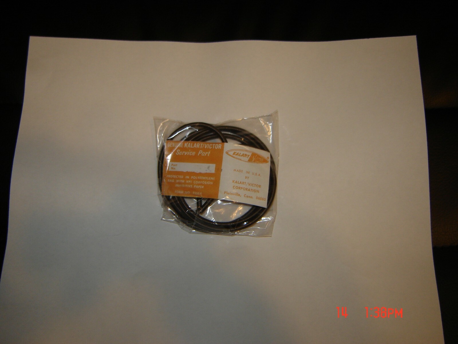 Victor-Kalart 16mm Projector Wire-Spring Belt Victor-Kalart Part # 19513
