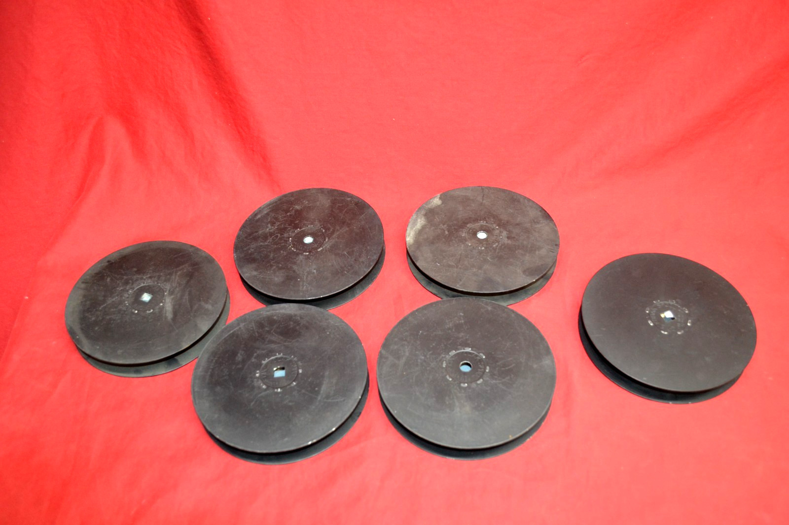 6) 16mm CINE KODAK 100FT FILM SPOOLS TAKE UP REELS for MOVIE CAMERA