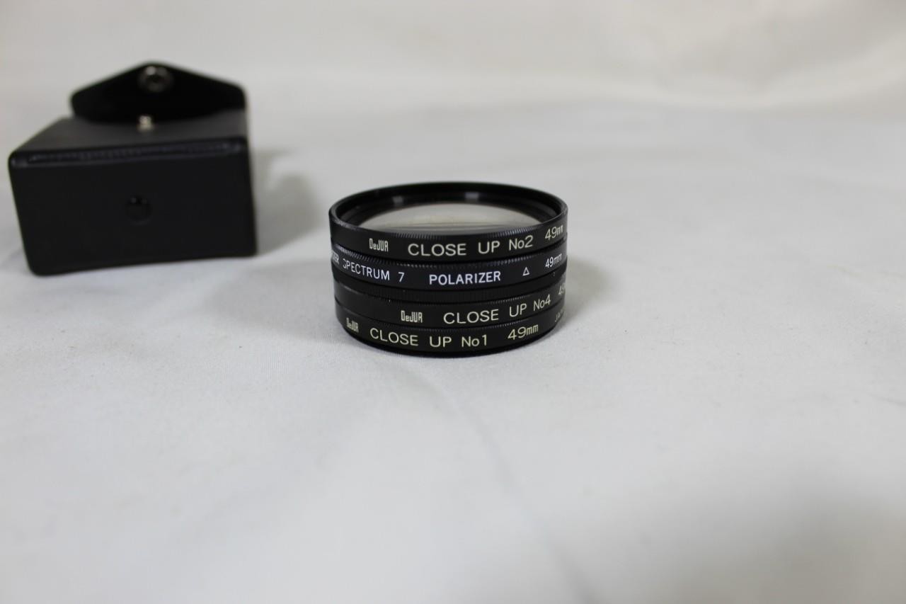 Vintage DeJur 49mm Close Up Photography Filter Set