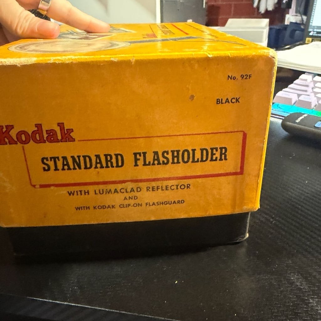 Vintage Kodak Standard Flasholder No. 92F with Lumaclad Reflector and Original B