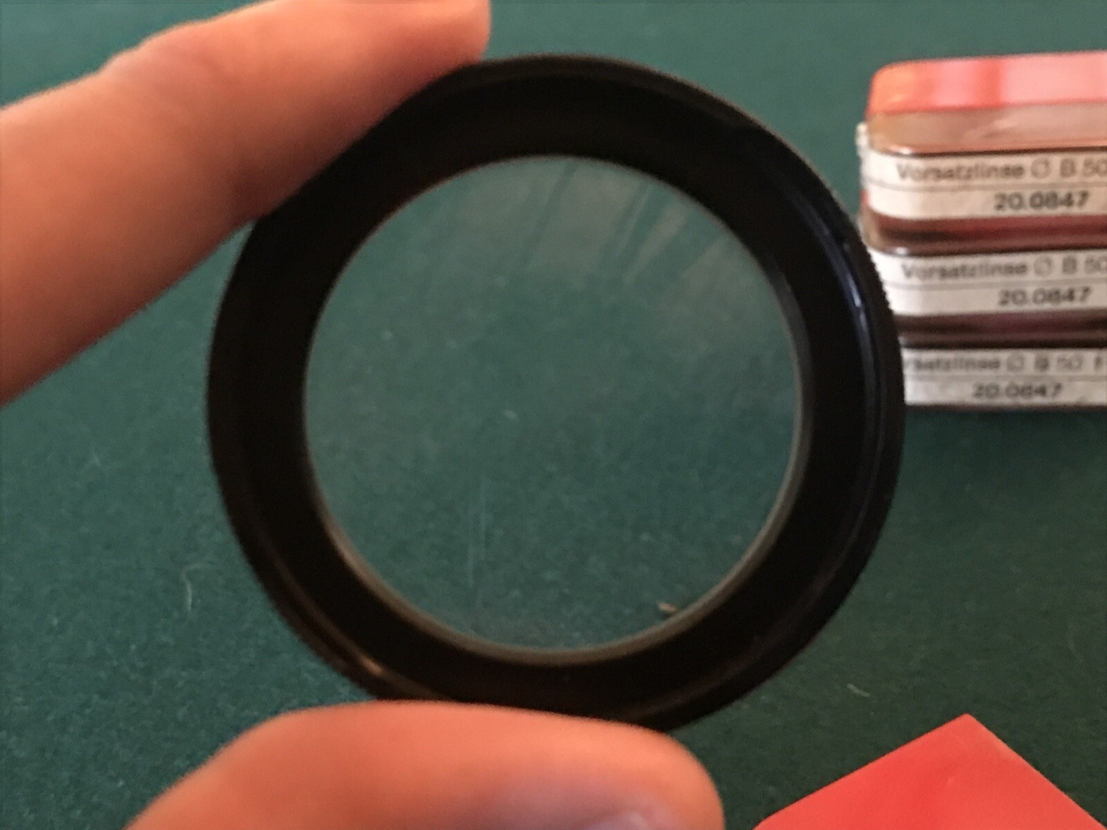 Vintage 1960s Zeiss B50 Magnification Close Up Filters Made In Germany (single)