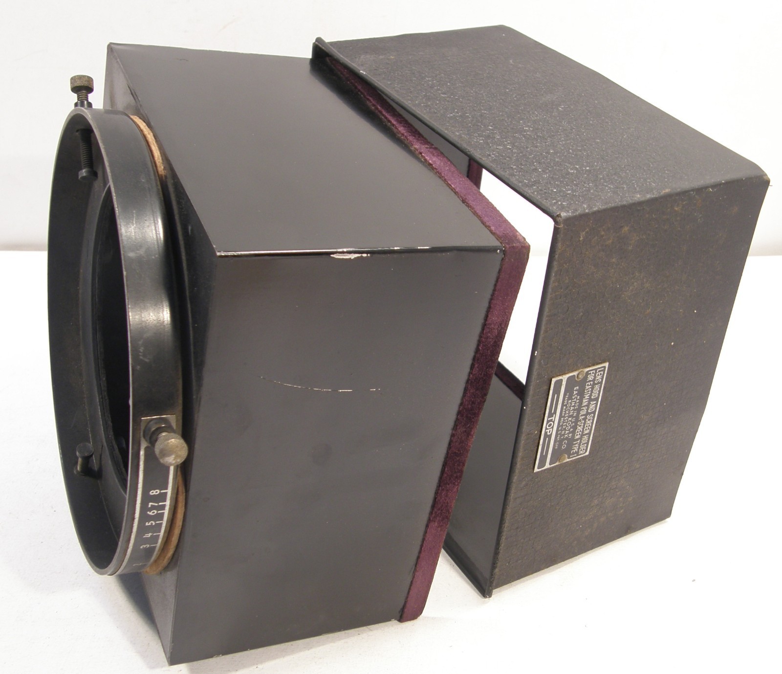 VINTAGE 4.5″ LENS HOOD & SCREEN HOLDER FOR EASTMAN POLA-SCREEN TYPE 1 EKCo