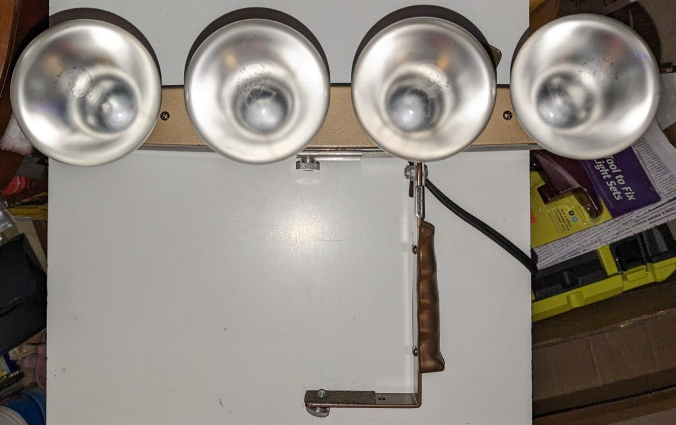 Vintage Art Deco Movie Light Bar Photography CKC 150 Chicago Kitchenware Metal