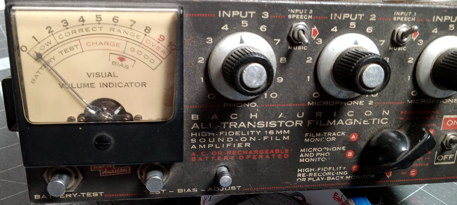 Vintage Bach Auricon MA-11C all Transistor Filmagnetic Sound on Film Amplifier