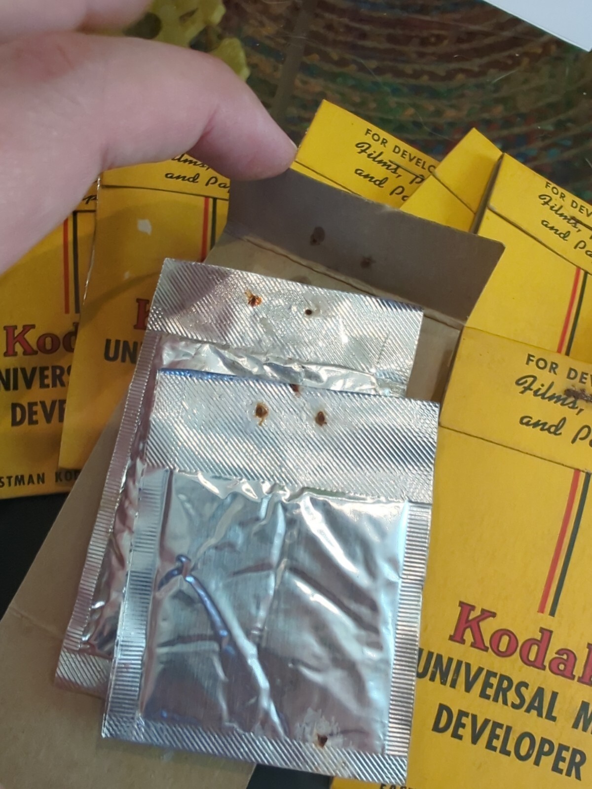 8- KODAK 1940 circa UNIVERSAL M-Q DEVELOPER EASTMAN KODAK COMPANY KPC 32957 NOS