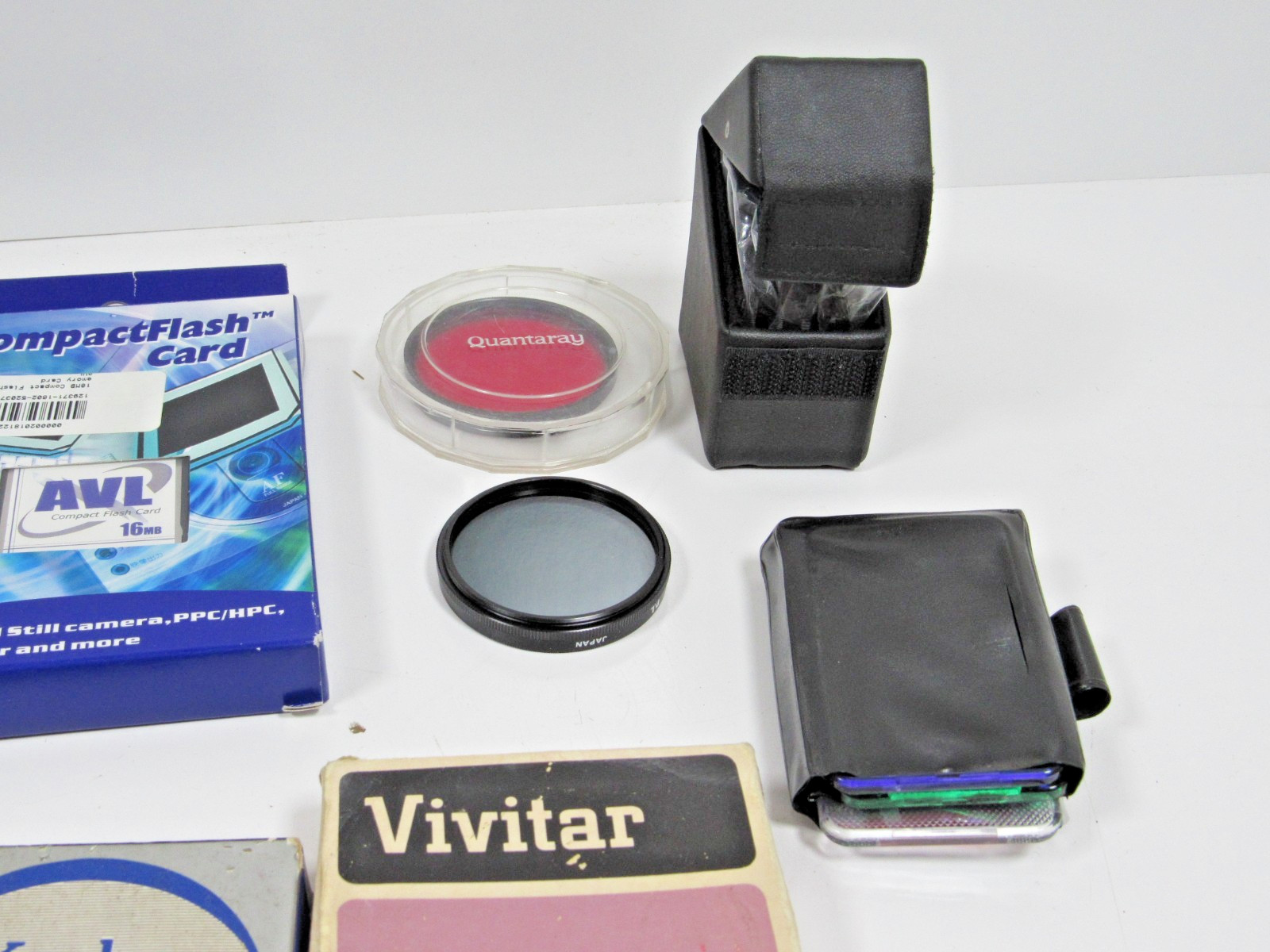 Miscellaneous Vintage Camera Accessories Lot Lens Filters Cases Tapes #P42