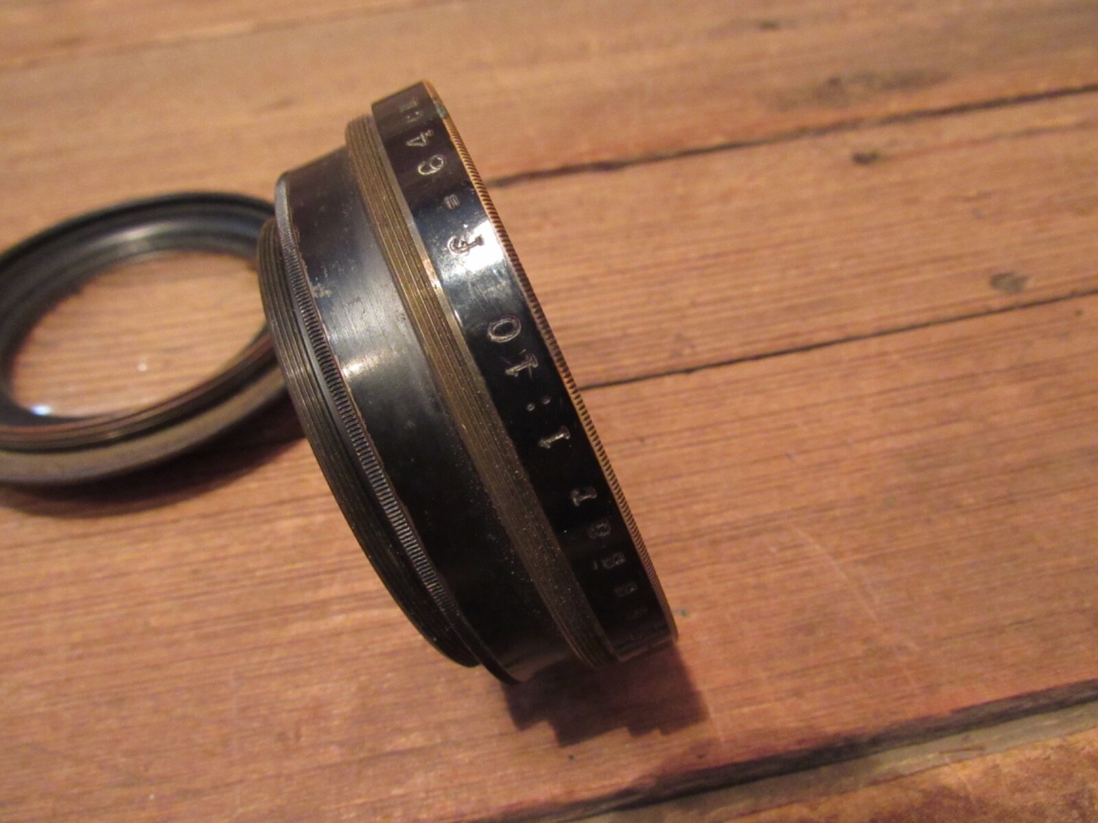 Vintage Brass Carl Zeiss Jena Tessar Lenses Format Film Photography