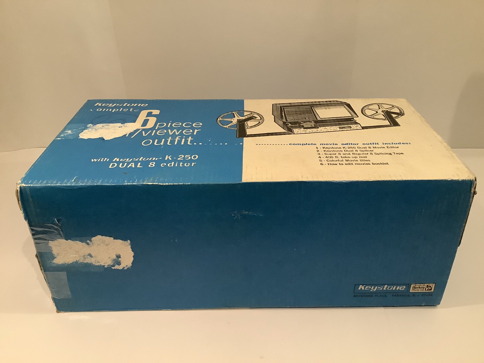 VINTAGE KEYSTONE K-250 EDITOR VIEWER OUTFIT IN ORIGINAL BOX FOR PARTS OR REPAIR