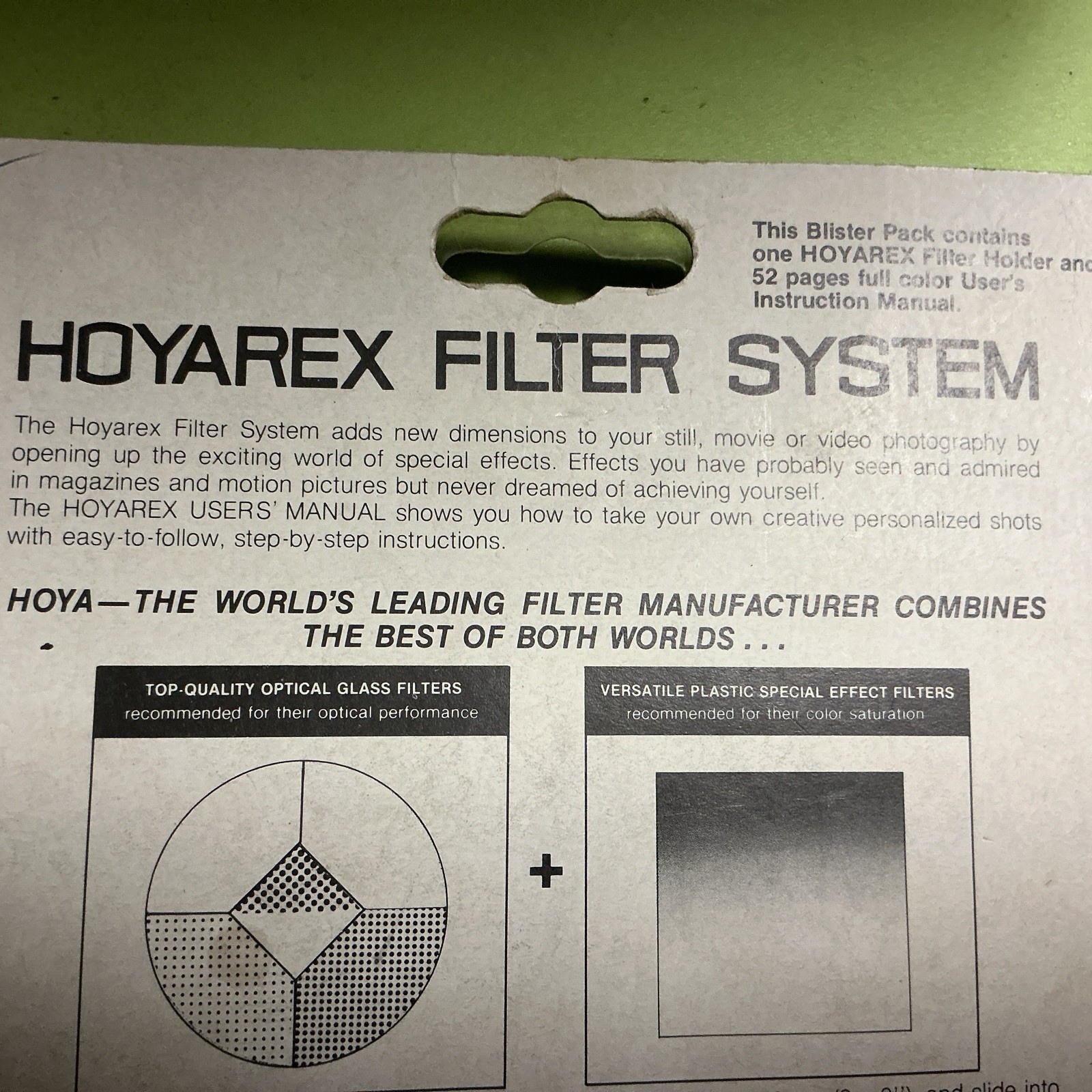NEW – Hoyarex Plastic Filter Adapter Holder for Hoya 3×3 Square Filters