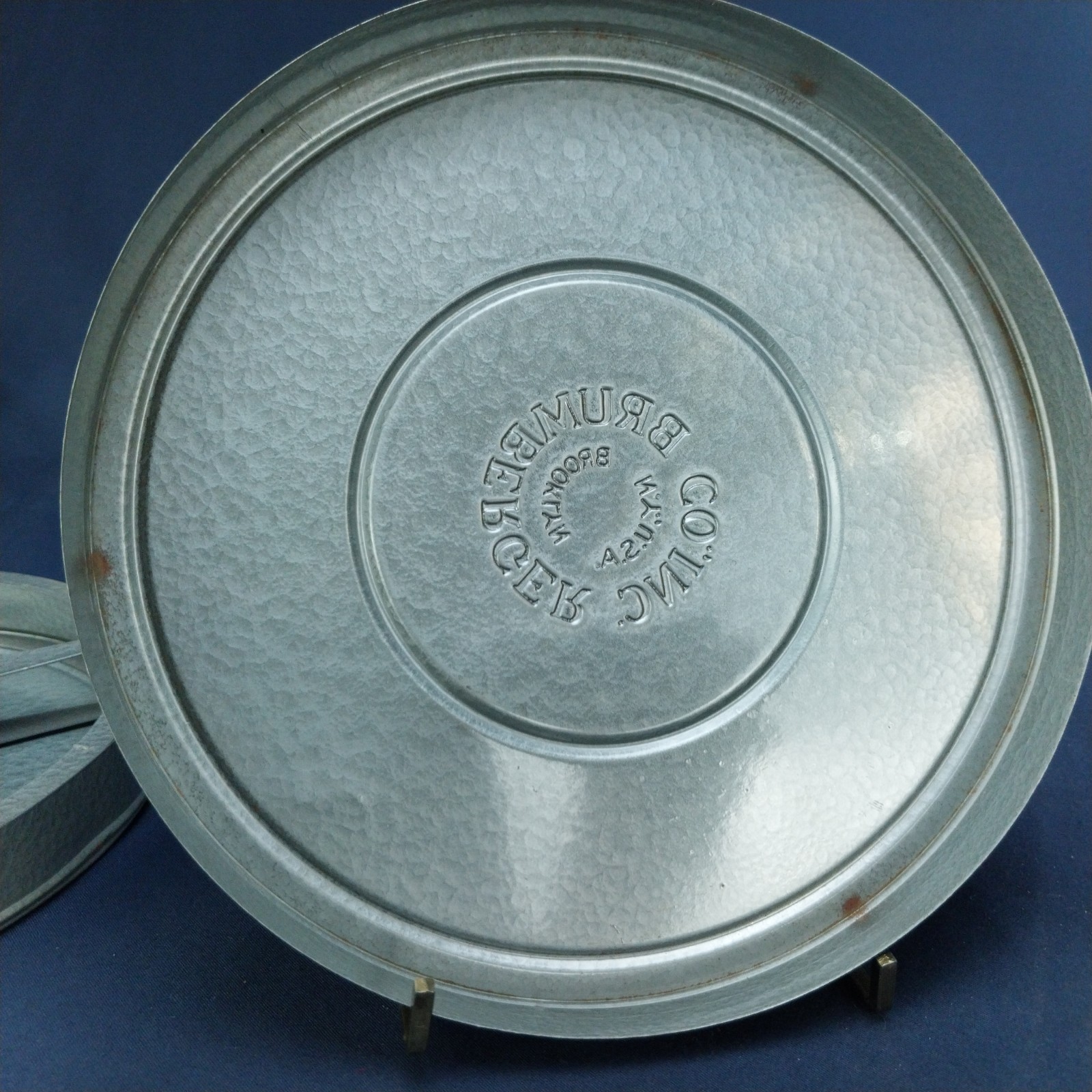 RARE Vintage Brumberger 7 1/4″ CO.INC REEL TIN Made in USA 8mm