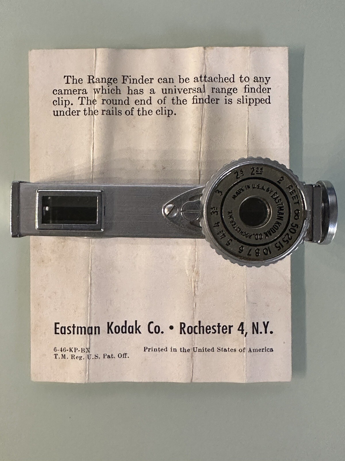 Vintage Kodak Service Range Finder Attachment Camera Accessory – NOT TESTED!