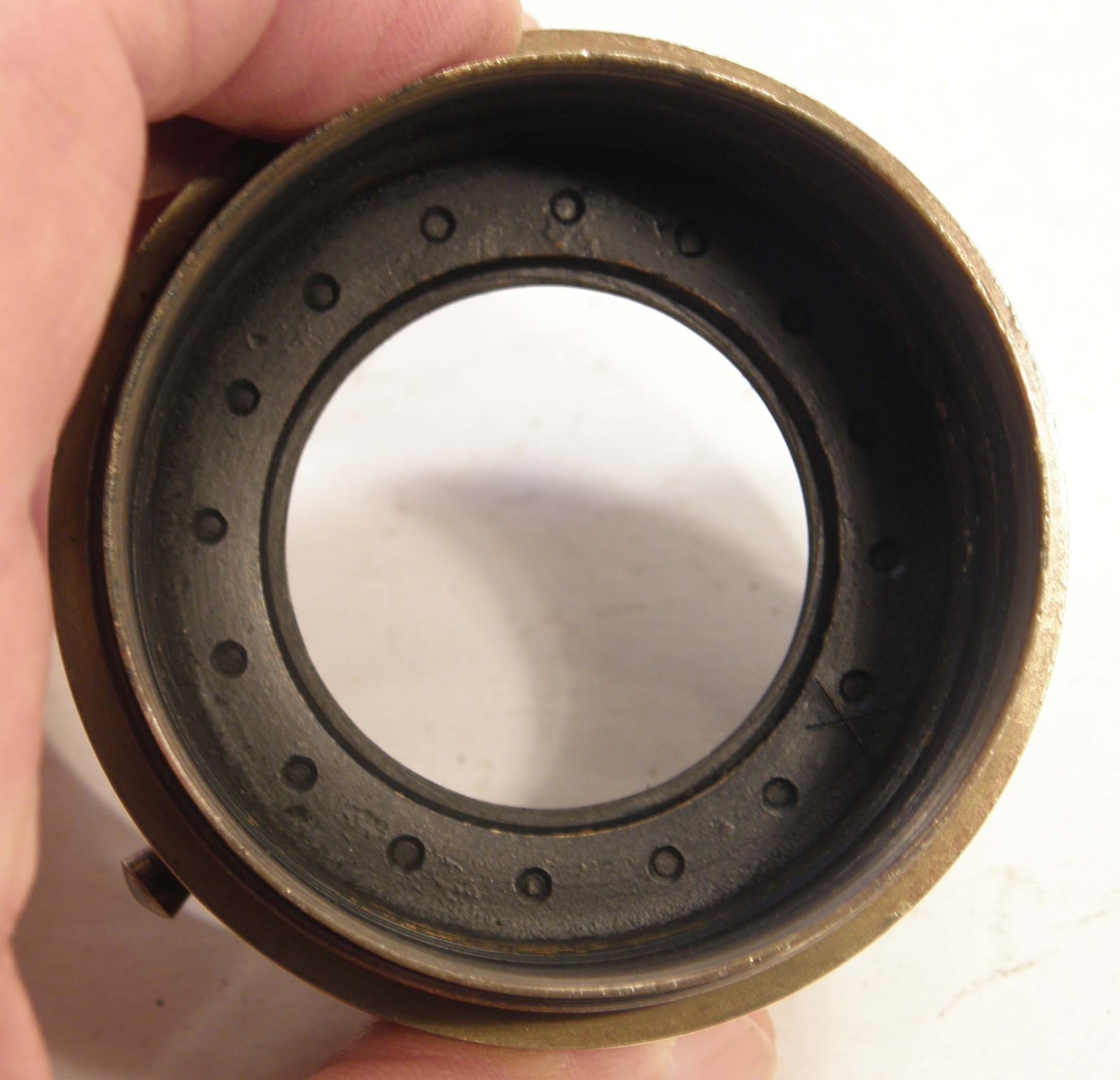 VINTAGE BRASS MOUNT ONLY 12in/1:8 ROSS LONDON No 6118 4 HOMOCENTRIC LENS AS-IS