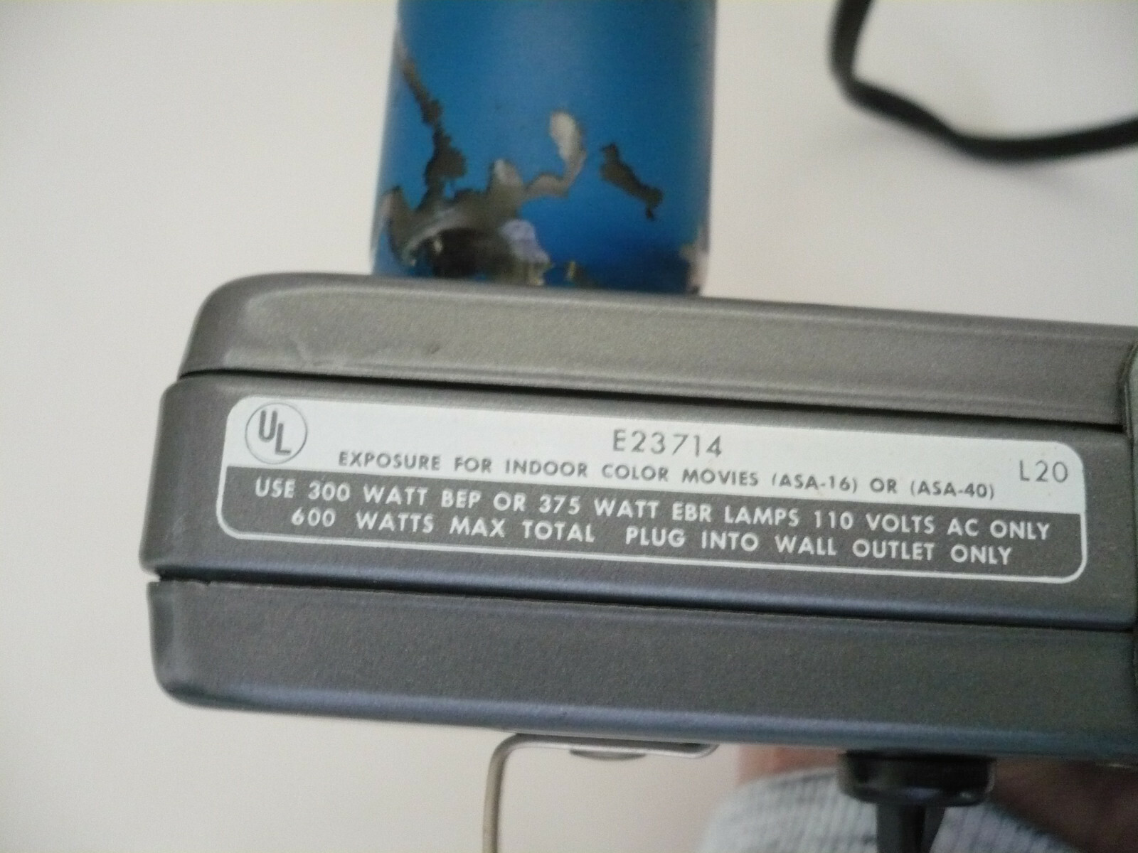 Vintage Keystone Twin Bulb Movie Light – #E23714 Works