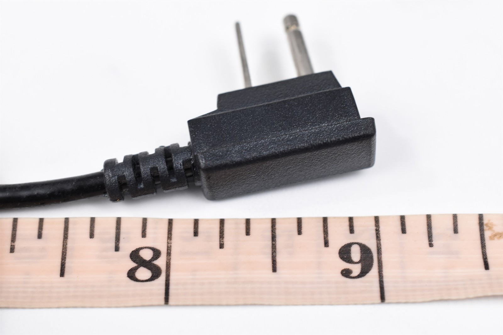 Vintage 2-Pin Camera DC Power Adapter Cable to 2-Prong 9in