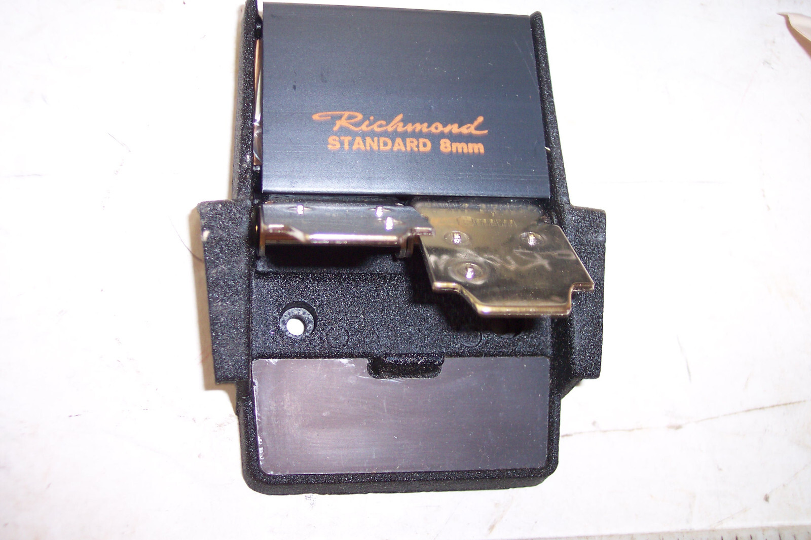 2 Vintage Metal Richardson Standard 8mm Film Splicer w/ Instructions, Unused NOS