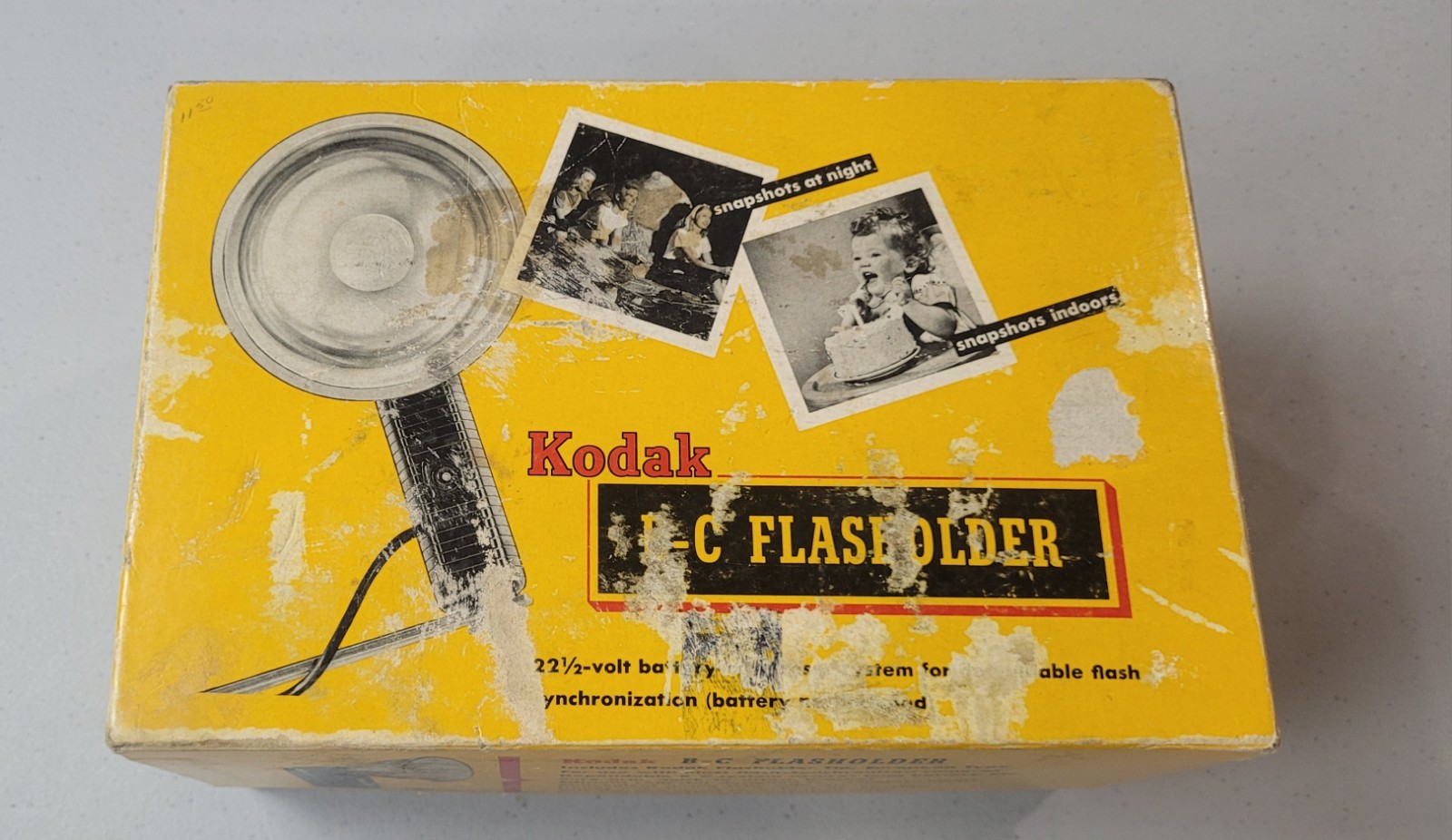 Vintage Kodak B-C Flasholder No. 730 with Lumaclad Reflector Box Manual Flash