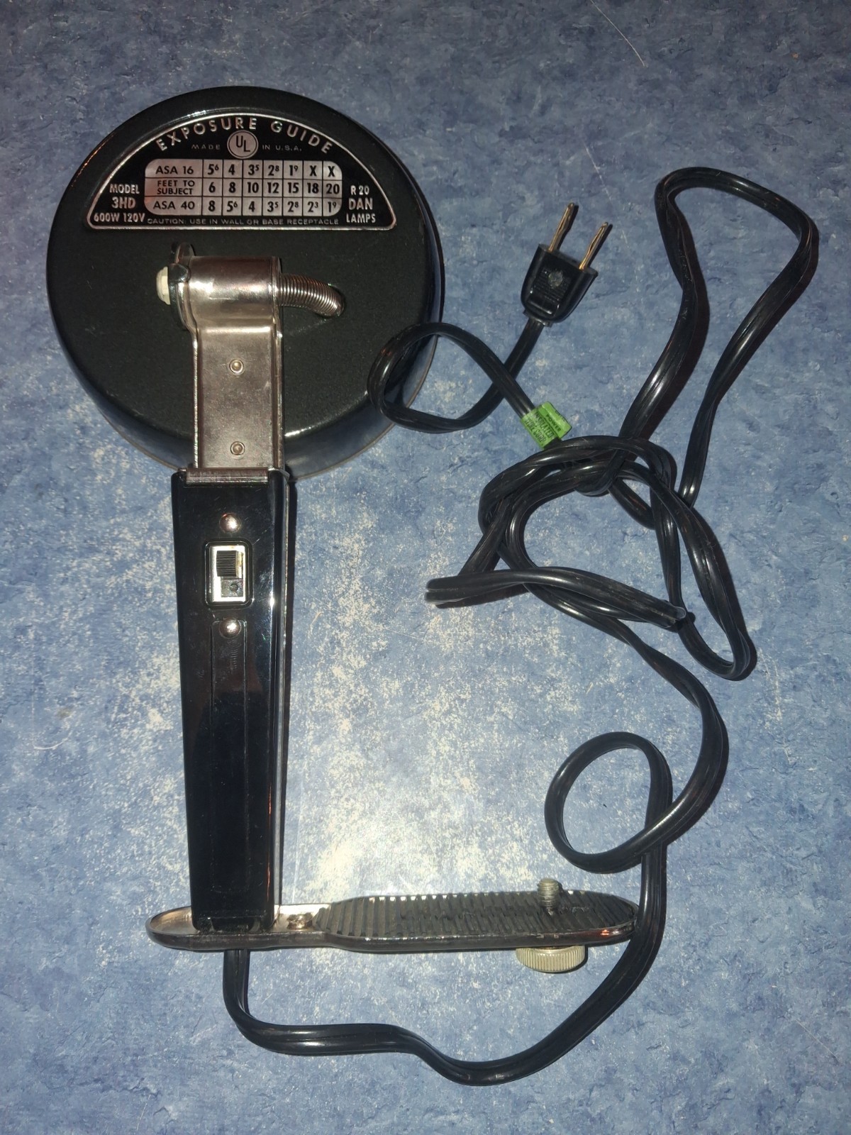 Vntg 1950s ACME LITE MOV-E-LITE 3-Bulb Filming Indoors Gun Grip High Intensity