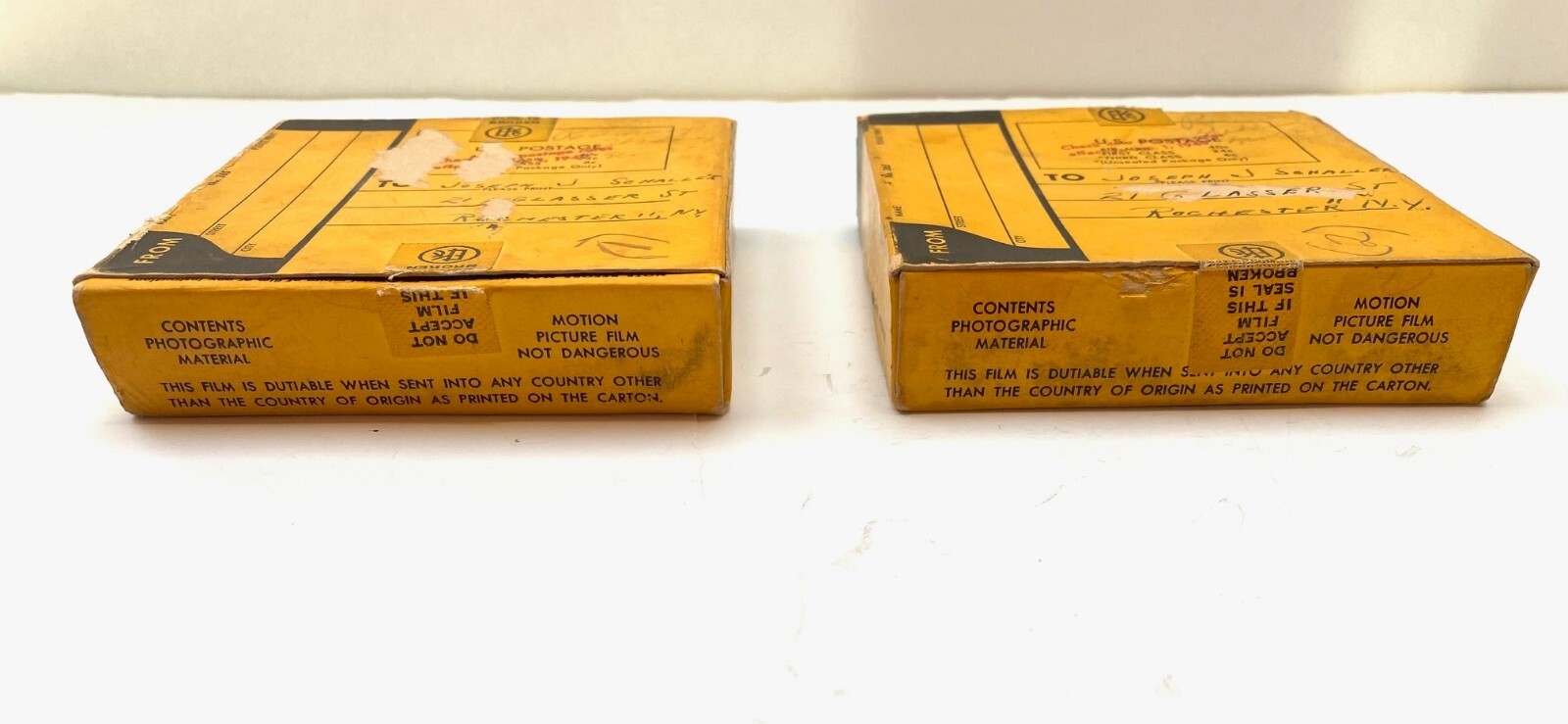 VINTAGE 16mm 4″ FILM REELS 1949 Vintge Cine-Kodak Safety Lot 2 100′ Reel