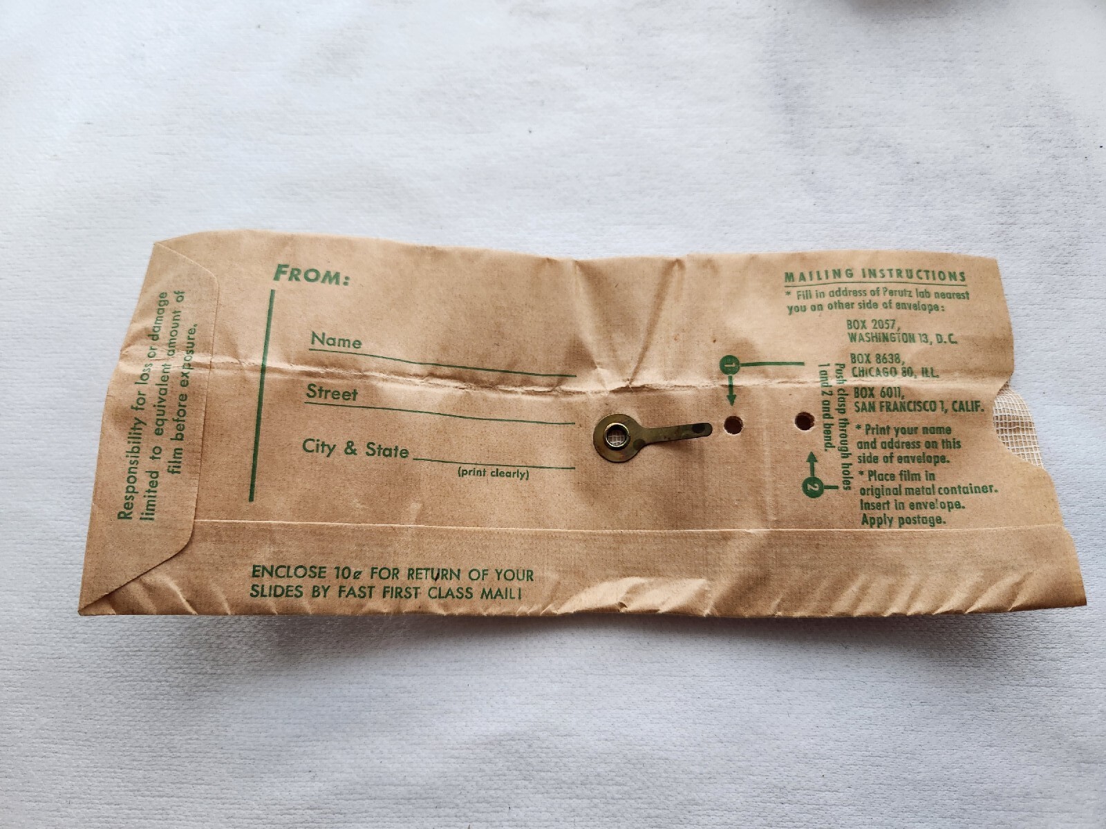 Vintage Perutz 35mm Film Canister Box Packaging