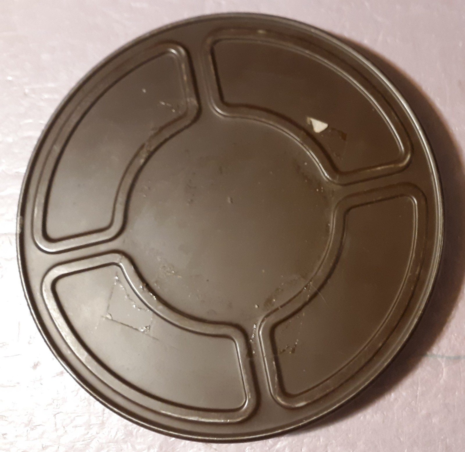 9″ 600 ft Metal Case for 16mm Projector Film Take-up Reel Vintage