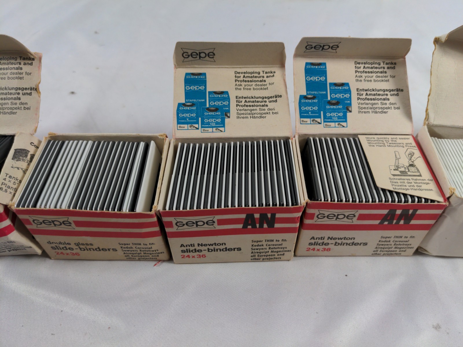 Bundle Gepe 24×36 18×24 14×20 20×22 Slide Mount Binders Holders 2mm Antinewton
