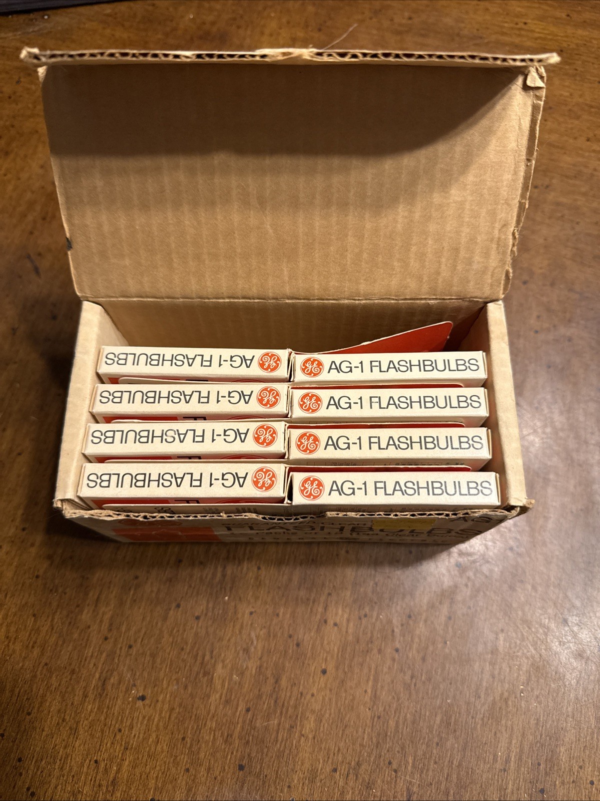 Vintage GE General Electric AG-1 Flashbulbs Qty 12 X 8 in Original Boxes