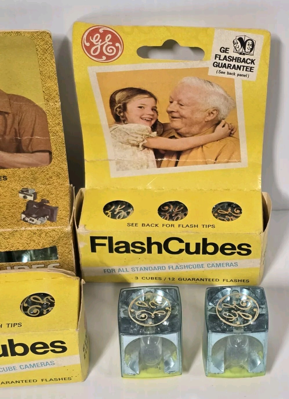 17 GE Flash Cubes Original Box 4 3cube Packs & 5 Loose NOS