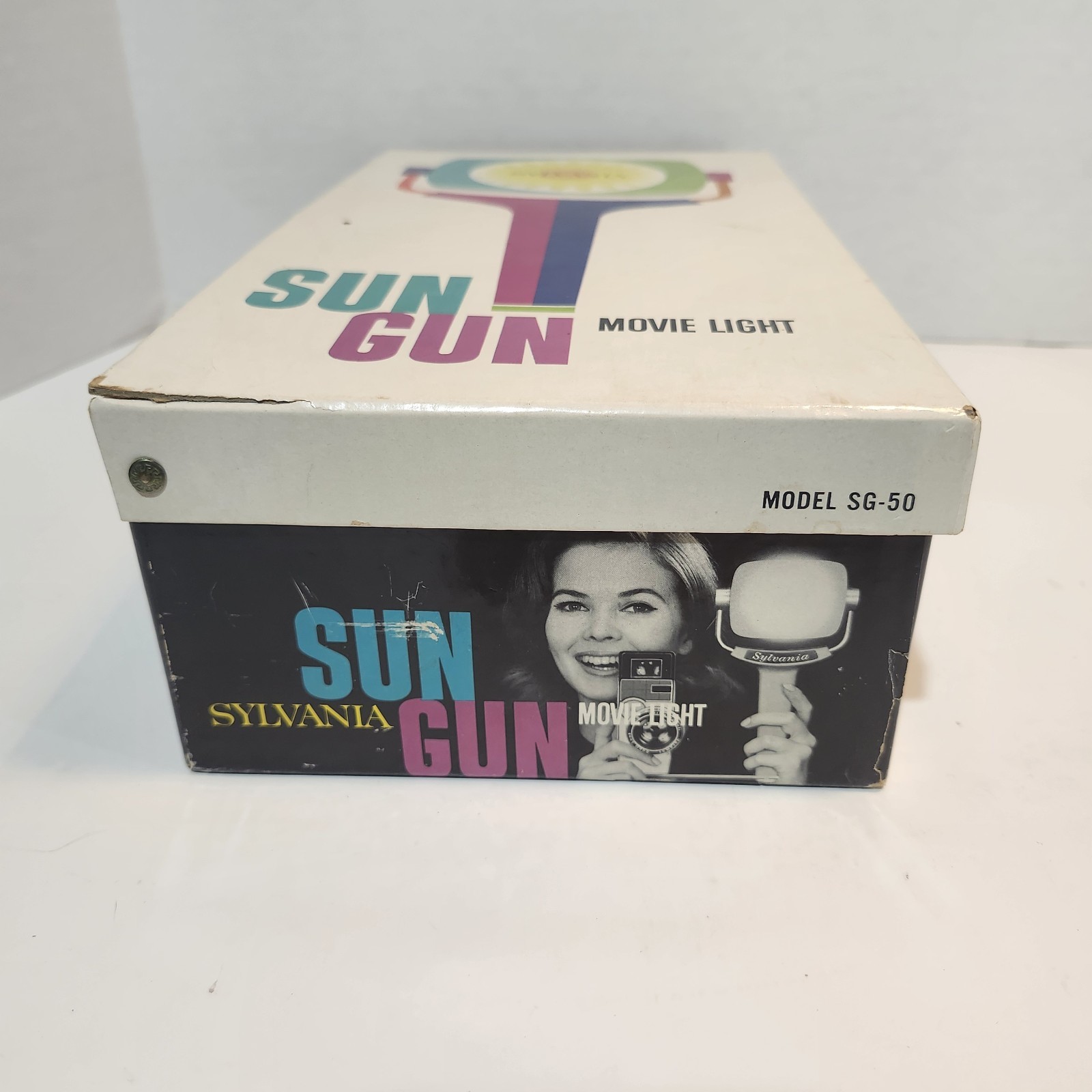 Vintage Sylvania Sun Gun Movie Light SG-50 Handheld Video Camera Lamp Tested