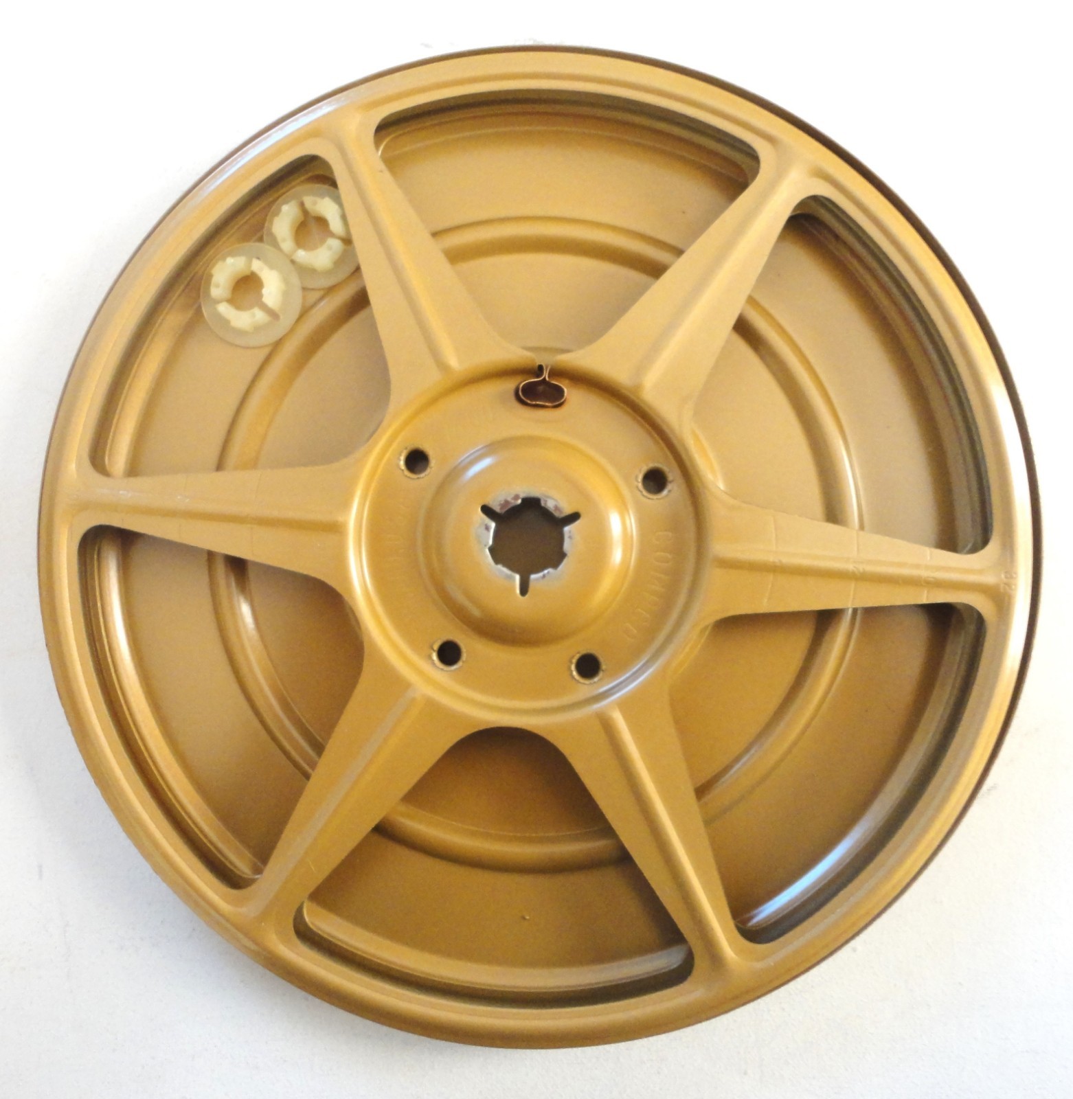 4 New Old Stock Compco Super 8 Dual 8 MM Movie Reel Hubs Storage Cases Chicago