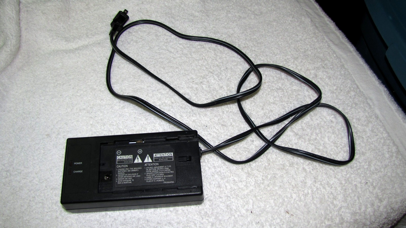 Vintage Camcorder Battery Charger AC/DC Adapter Philips Model V80157BK02,Works
