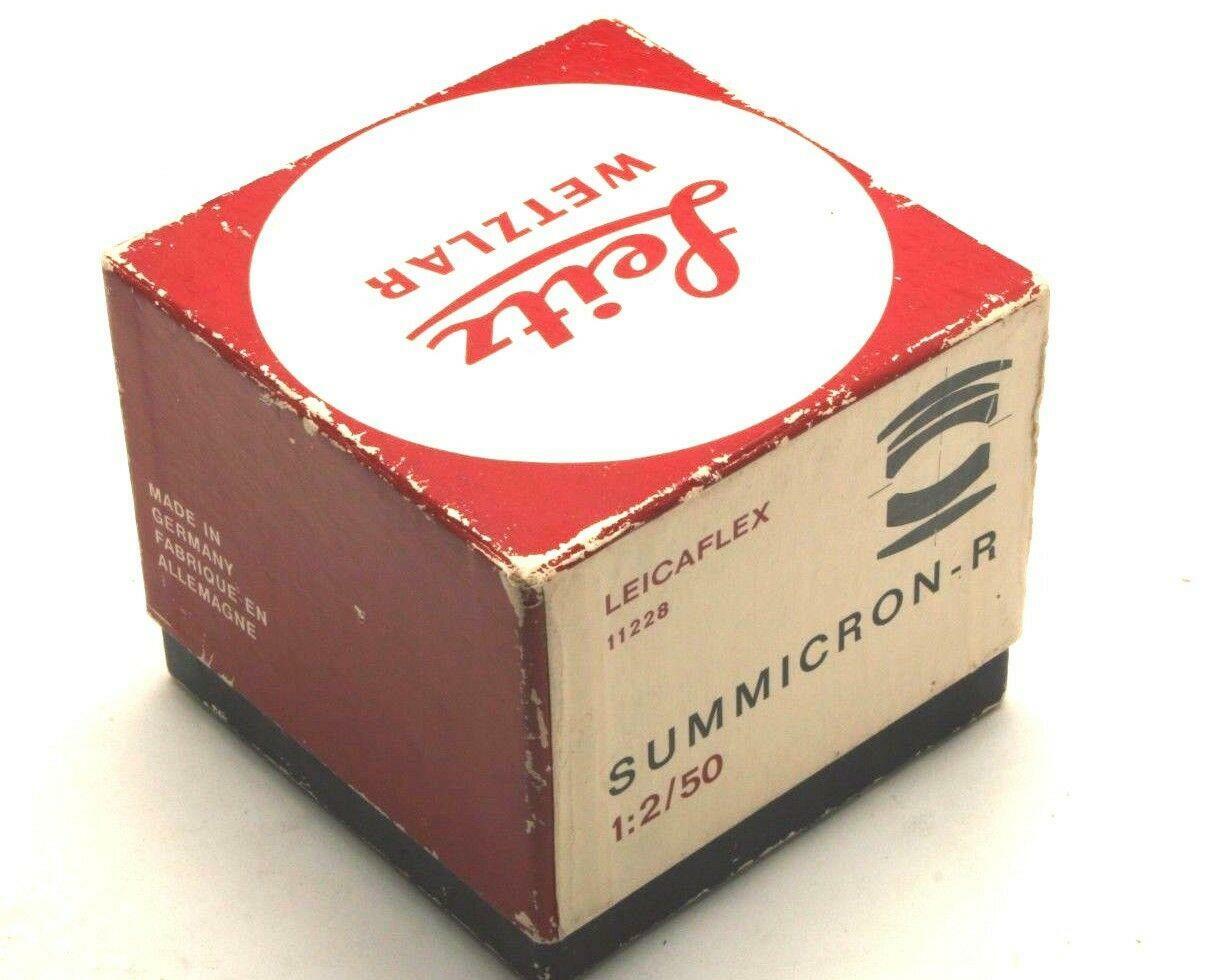 Vintage Leitz Leica Empty Box for 50mm f2 Summicron R Lens / 0617