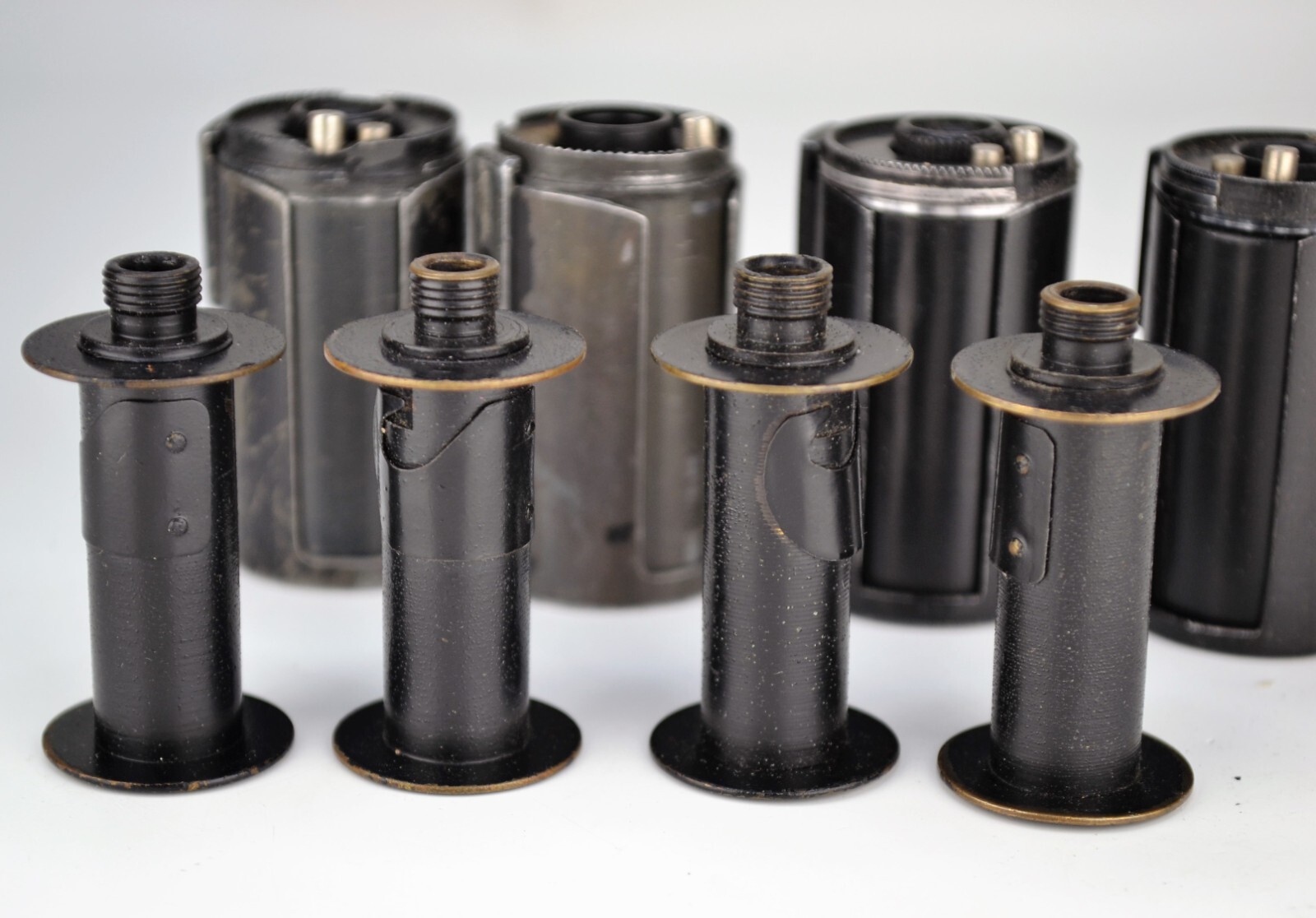 SET OF FOUR SOVIET USSR METALLIC RELEASE SPOOLS