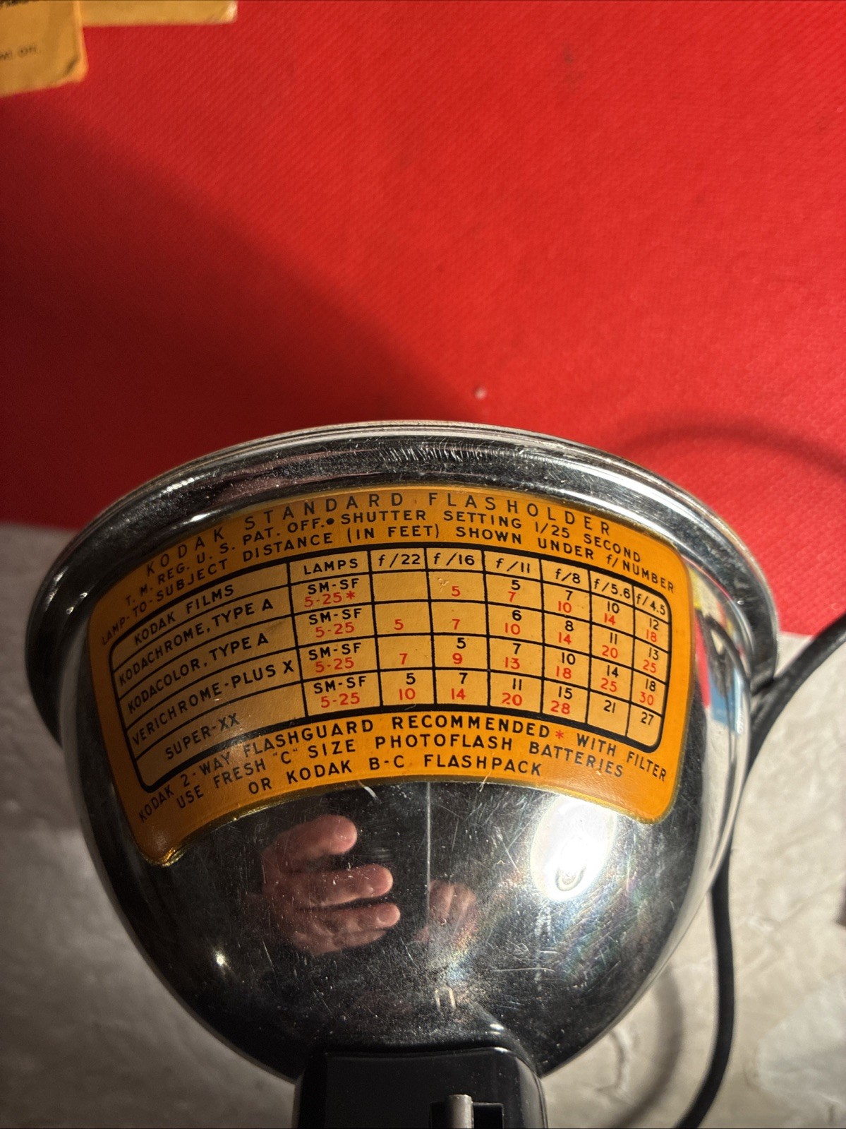 Vintage Kodak Standard Flasholder With Original Box. With Accessories No. 92F