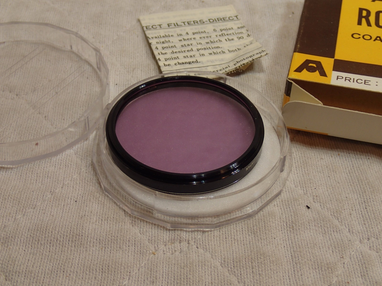 VINTAGE AETNA ROKUNAR COATED FILTER 52MM FL-B LENS
