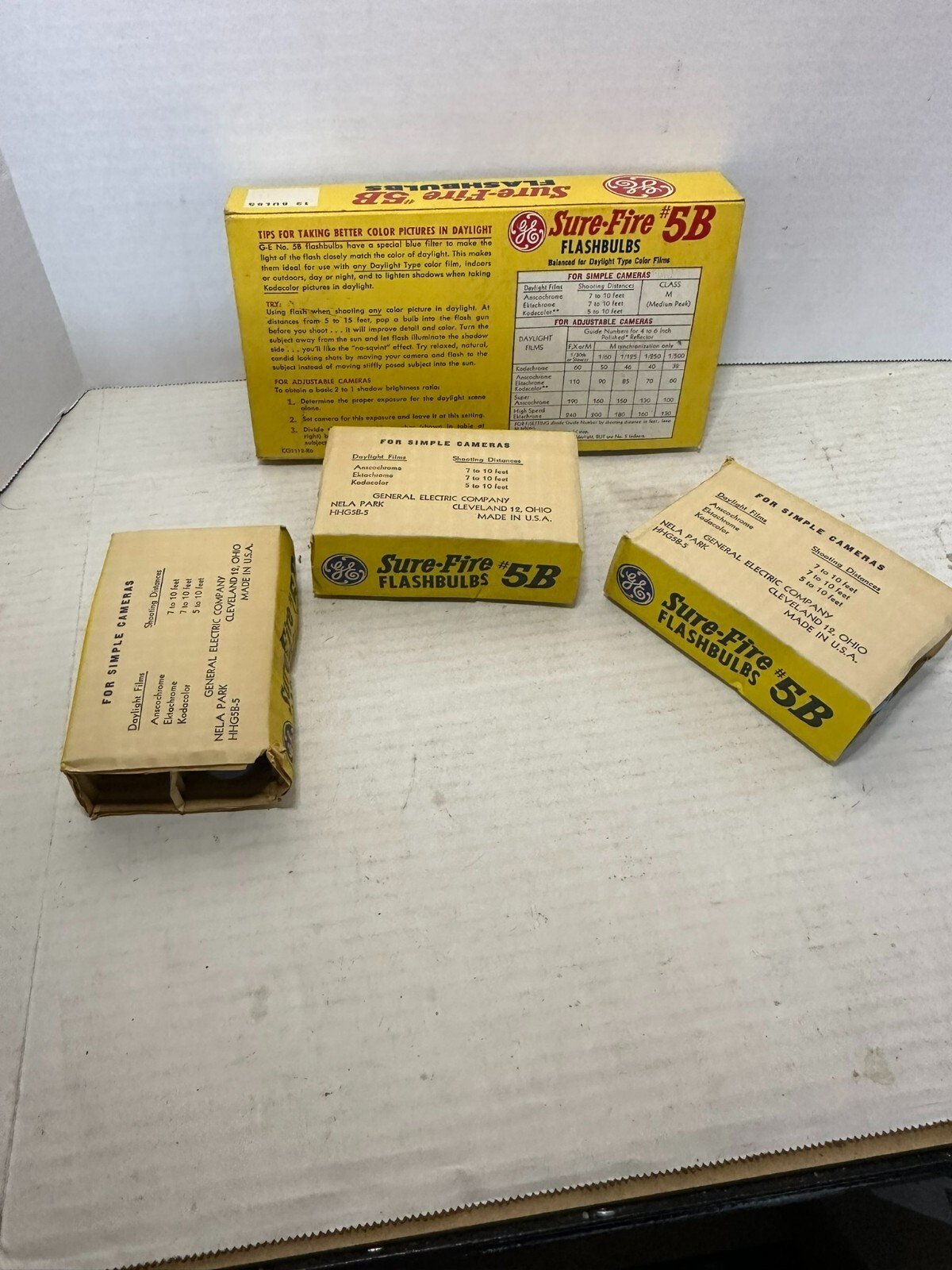 General Electric Sure-Fire #5B Flashbulbs