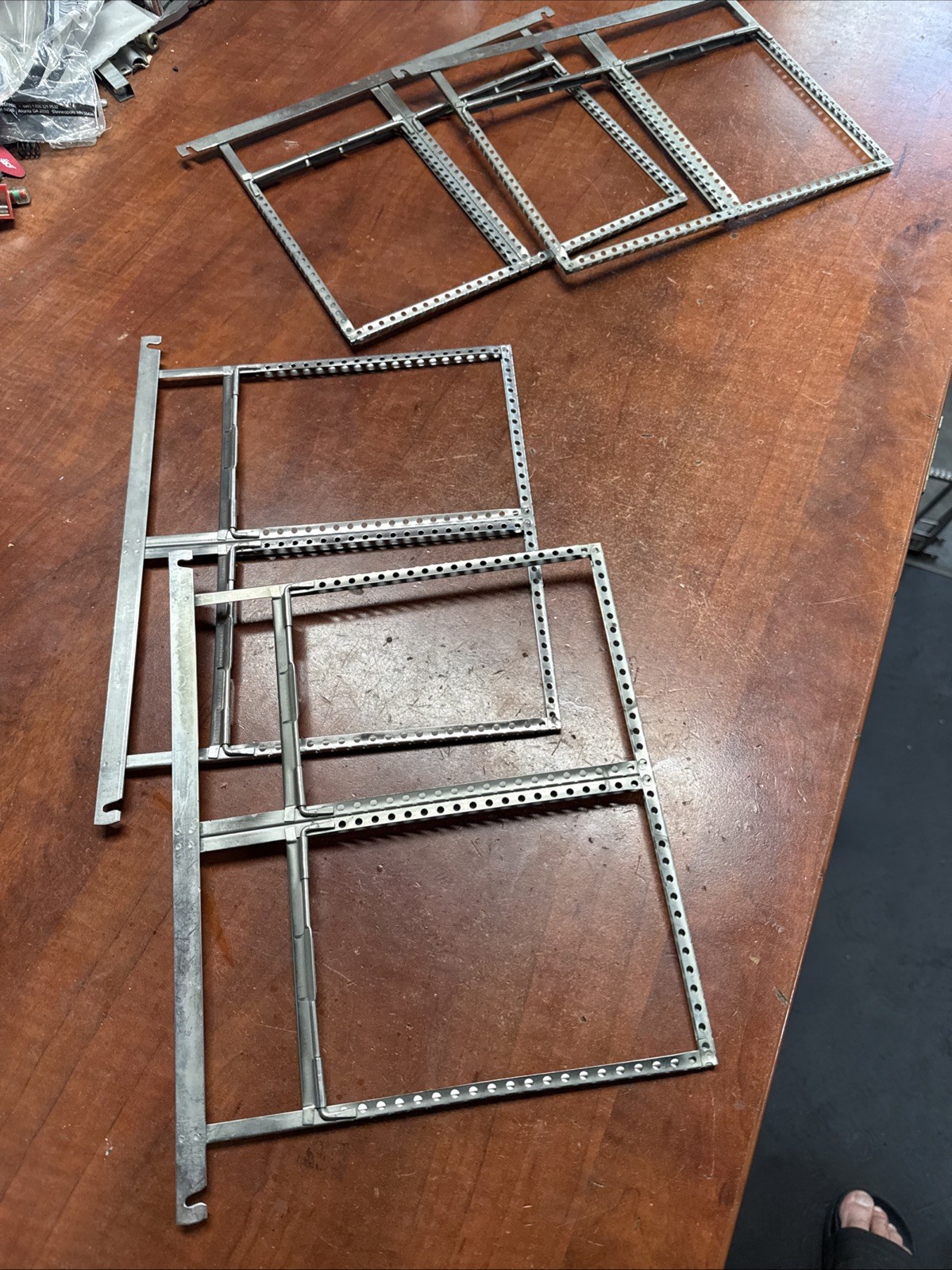Vintage Genuine 4x KODAK STAINLESS STEEL MULTIPLE 5”x7” FILM HANGER Double 5×7