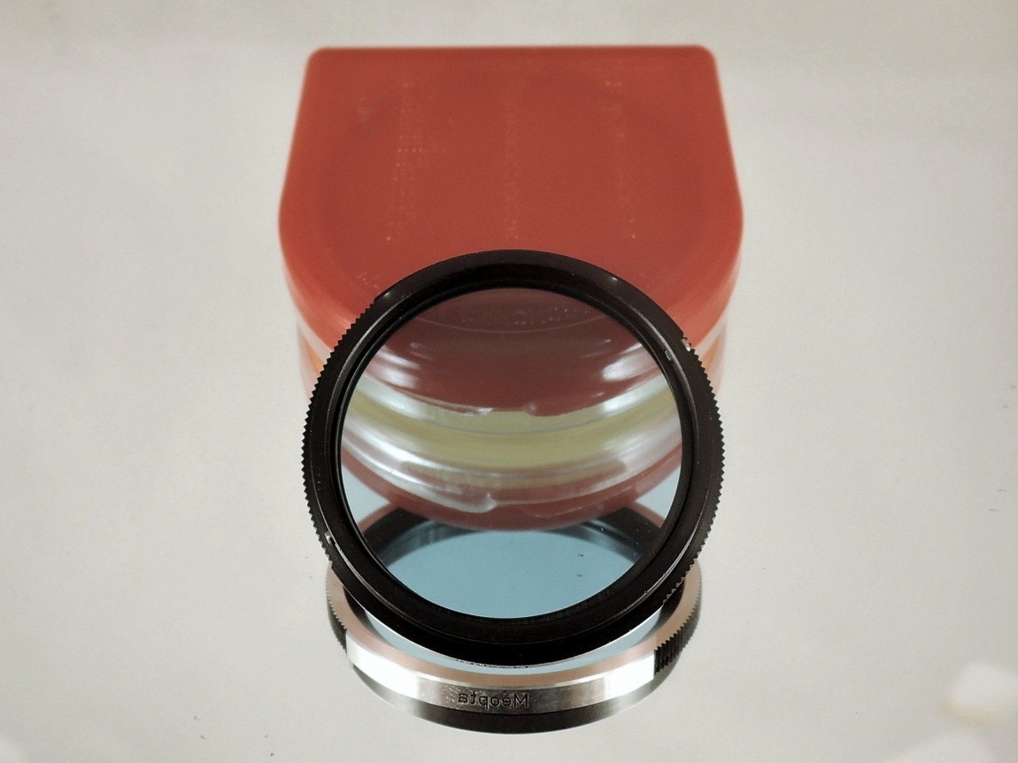 Flexaret MEOPTA B1 B36 Blue Filter Czechoslovakia Genuine Accessories Bayonet