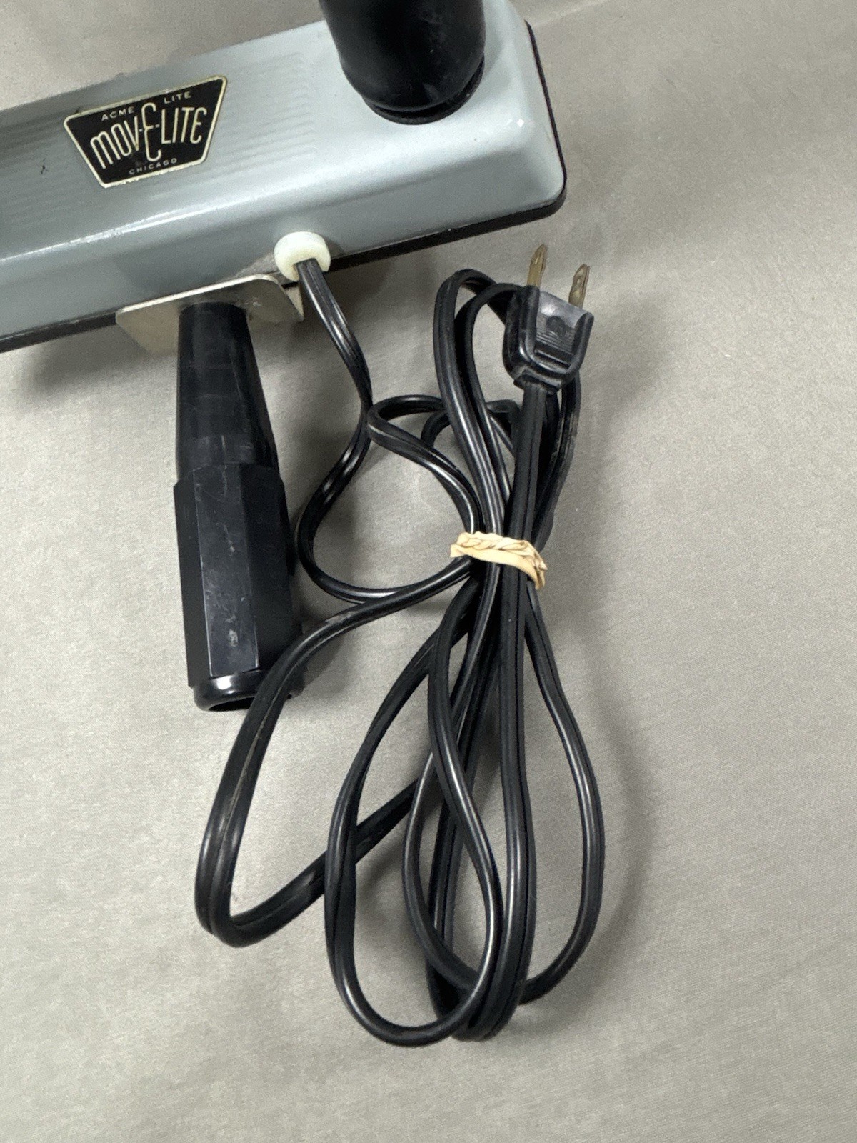 Vintage MOV-E-LITE Handle With 2 Lights Tested Works Acme Lite