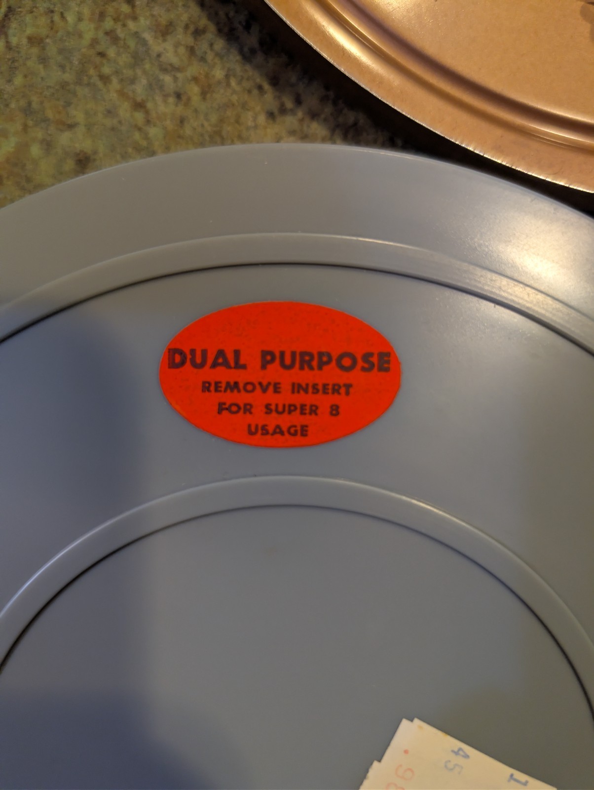 Vintage Bruce Film Storage Case w/ 2 Goldberg Dual 8mm 7″ Reels & 5″ Reel