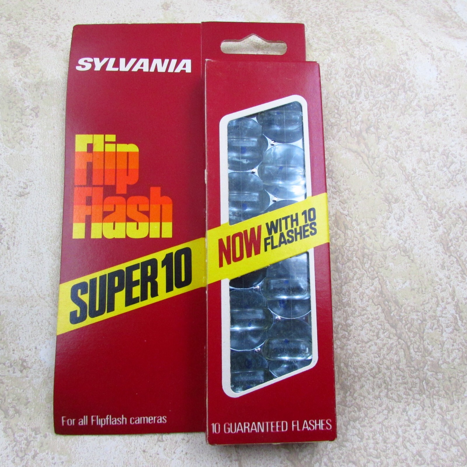 Lot Of 4 New Old Stock Sylvania Blue Dot Flip Flash Super 10 Flashes, New In Box